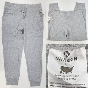 New NAVISKIN Women XL Sweatpants Cotton Joggers Pants Drawstring Waist w/Pocket